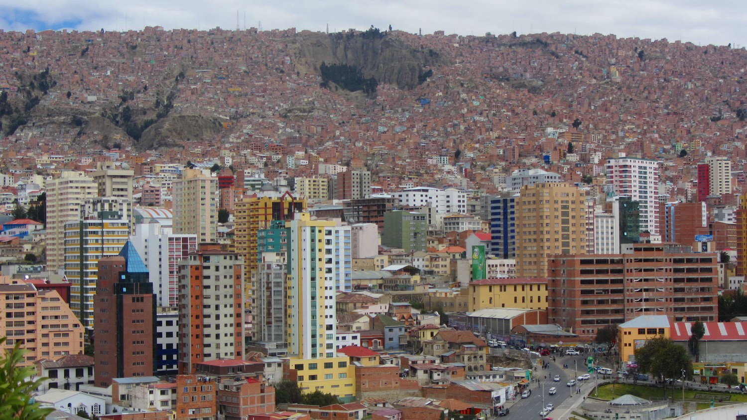 La Paz seen from the viewpoint Mirador Laikakota